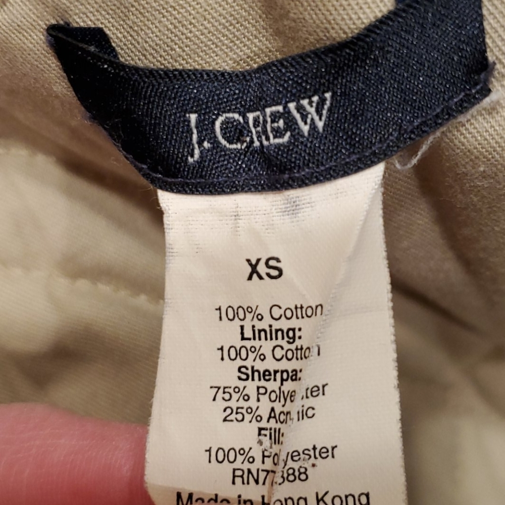 J Crew Brown Utility Coat with Sherpa Hood - Picture 13 of 14